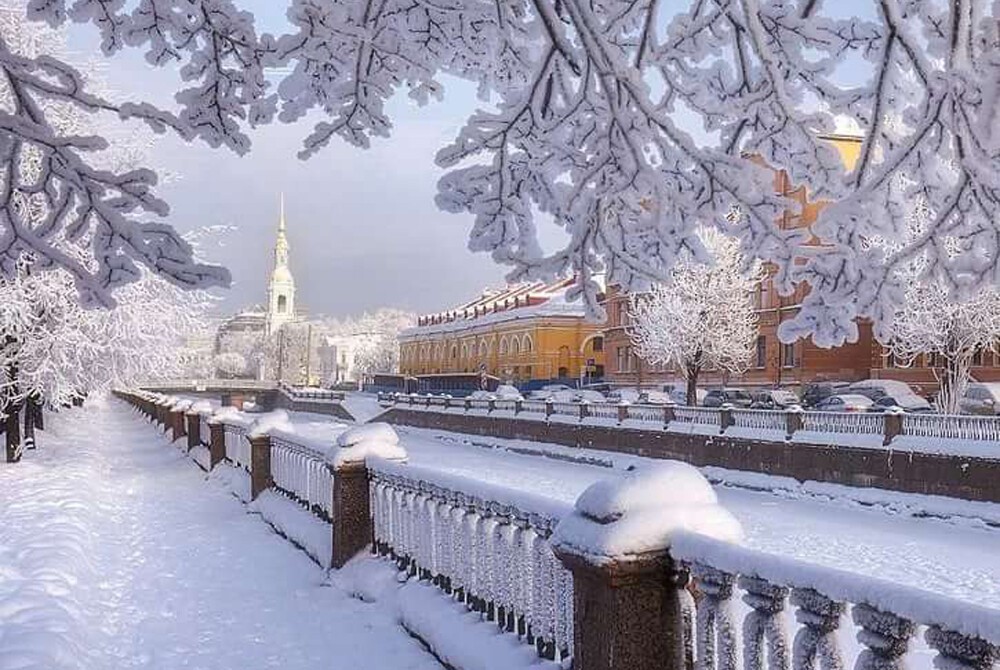 Петербург зимой фото города