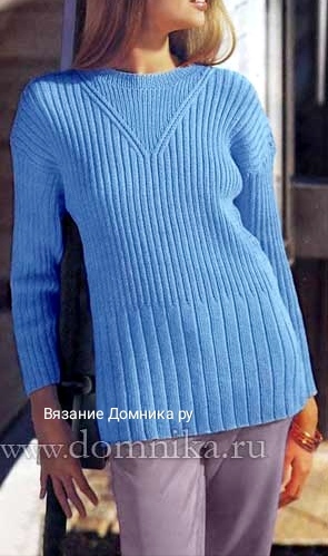 Женский свитер резинкой, описание и схемы вязания можно посмотреть по ссылке 👉
https://www.domnika.ru/page/prostoj-vjazanyj-sviter-spicami